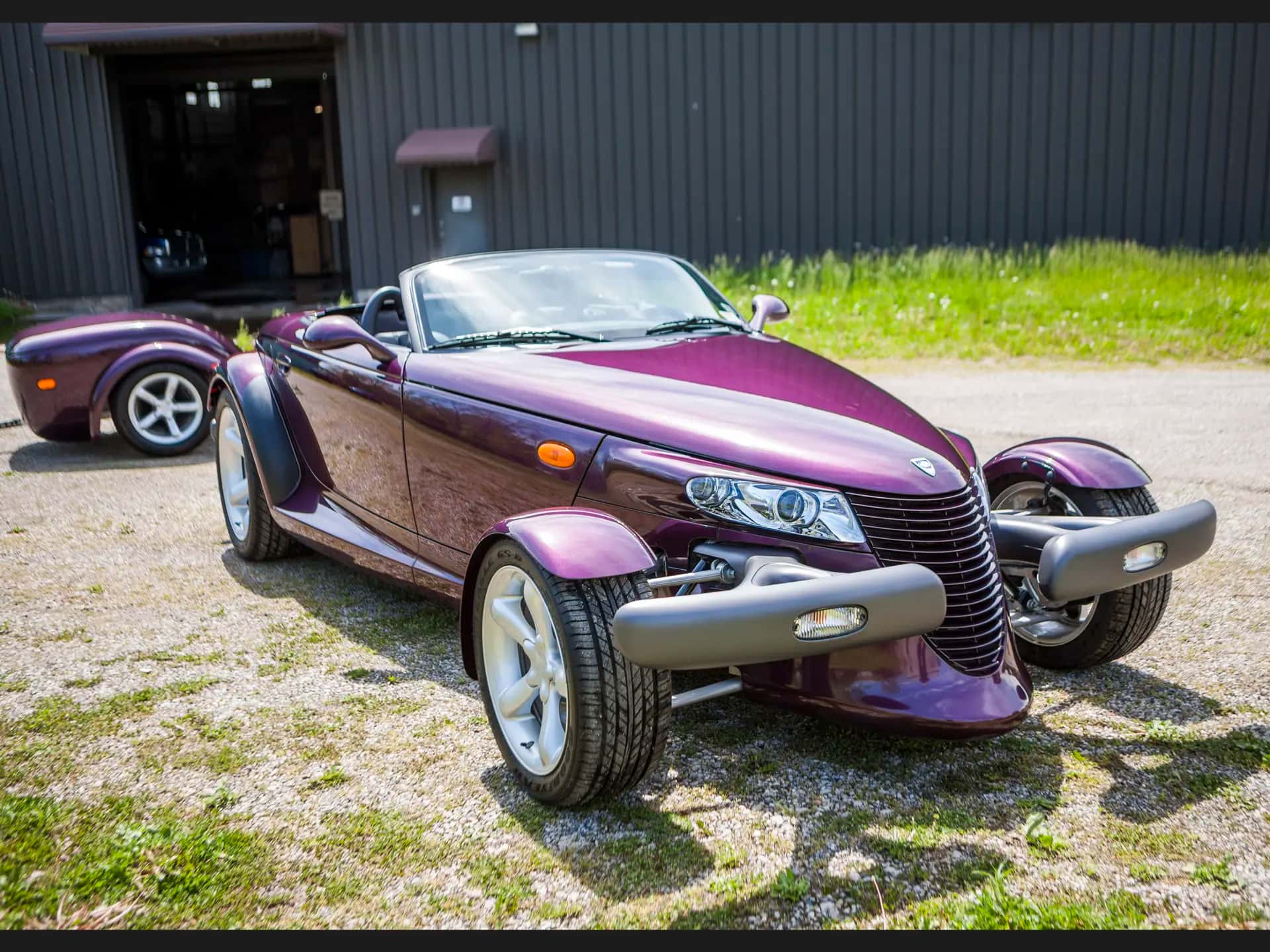 1997 Plymouth Prowler with Trailer sold for $33,000