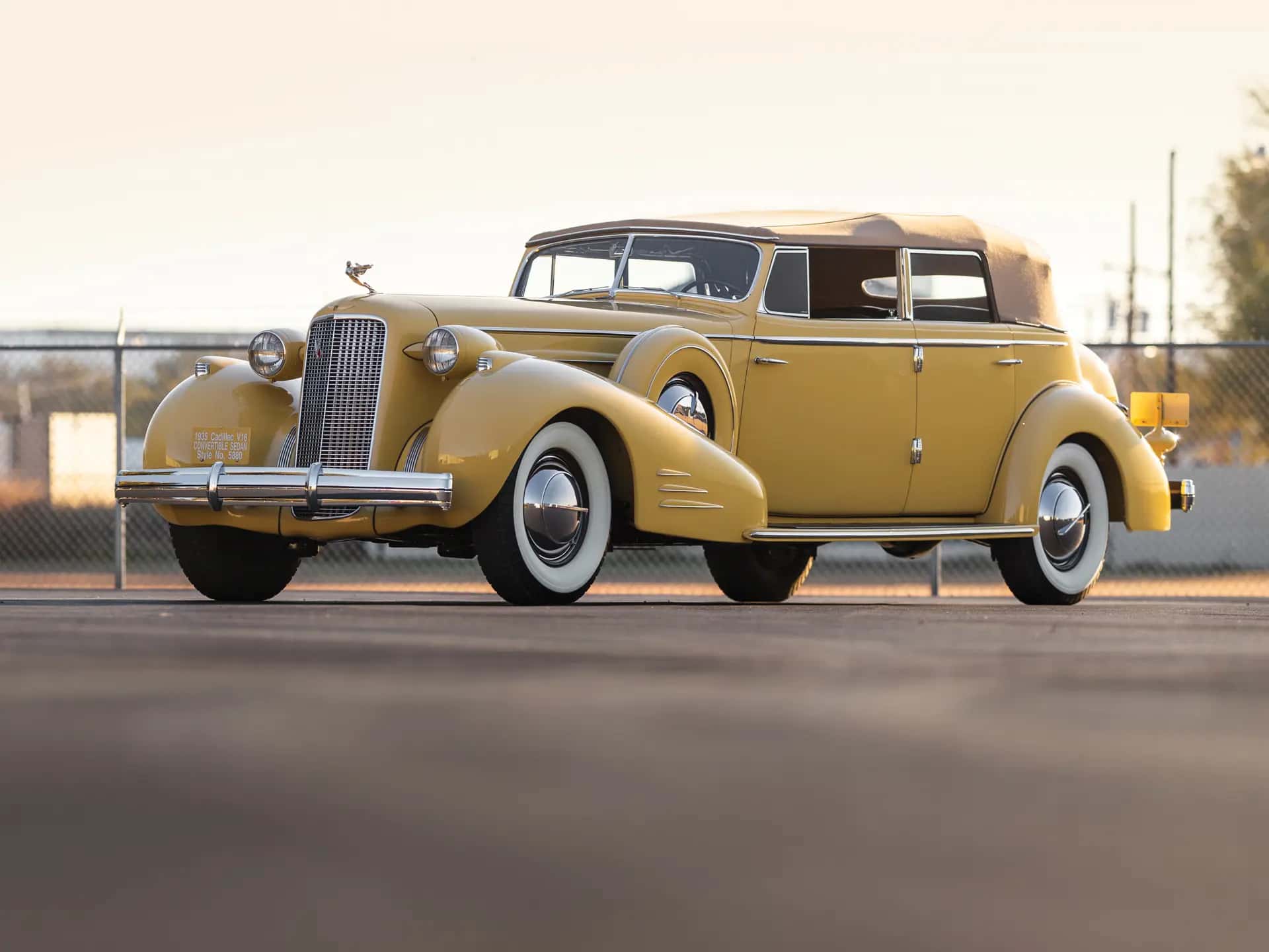 1935 Cadillac V-16 Imperial Convertible Sedan sold for $472,500