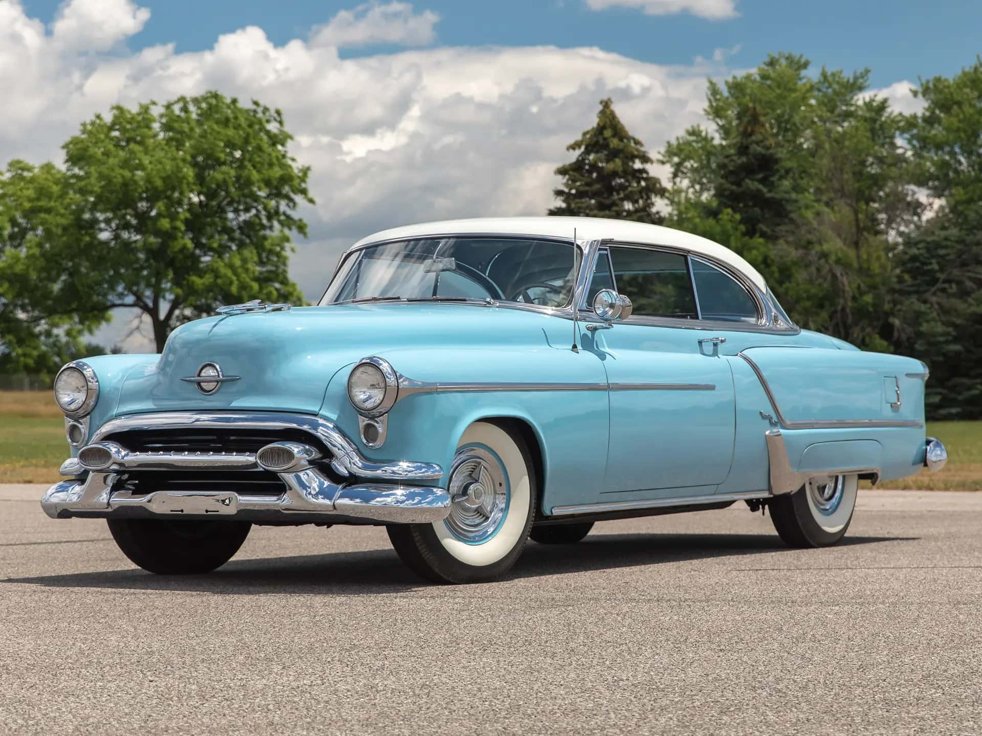 1953 Oldsmobile Ninety-Eight Holiday Hardtop Coupe sold for $22,550