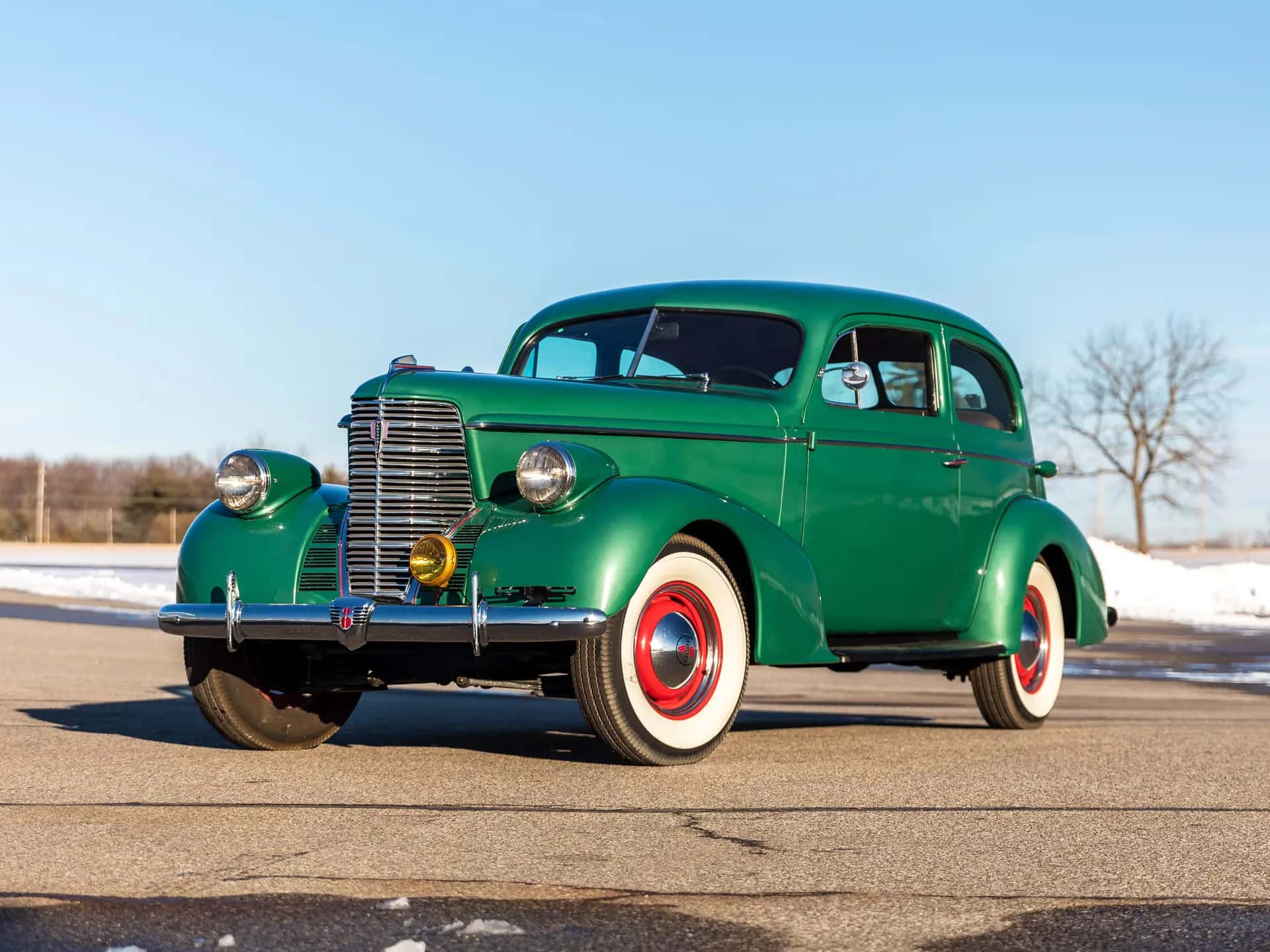 1938 Oldsmobile Eight Two-Door Travel Sedan sold for $0