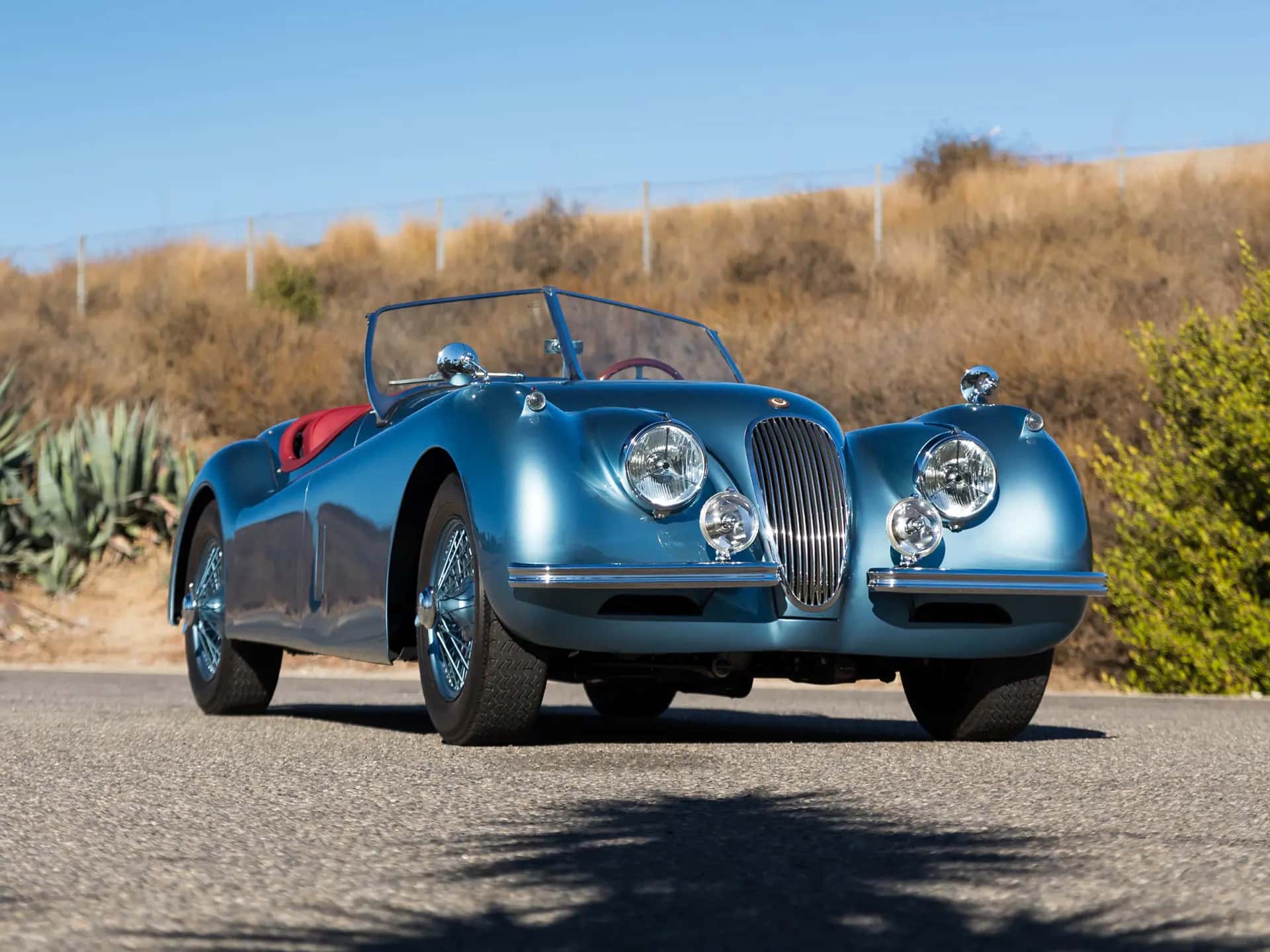 1954 Jaguar XK 120 SE Roadster sold for $95,200