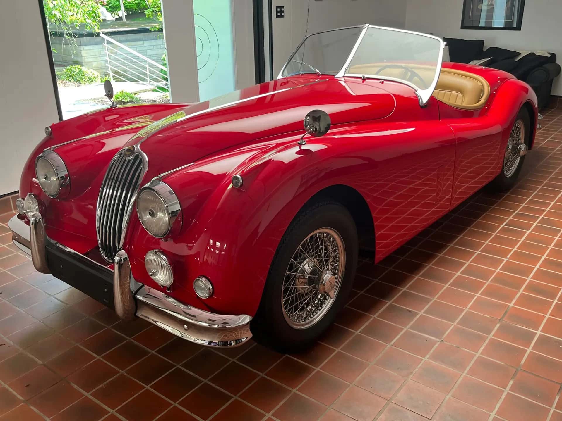 1956 Jaguar XK 140 Roadster sold for $0