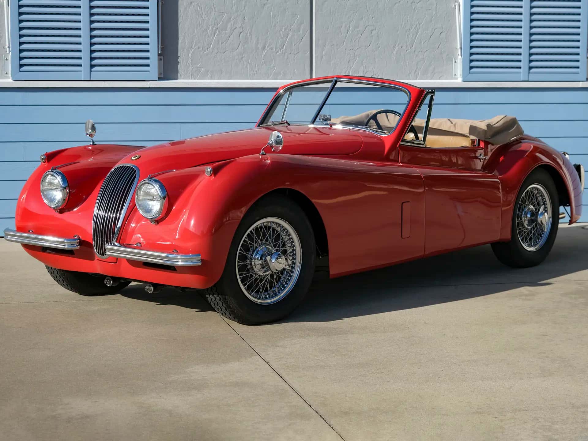 1954 Jaguar XK 120 Drophead Coupe sold for $0
