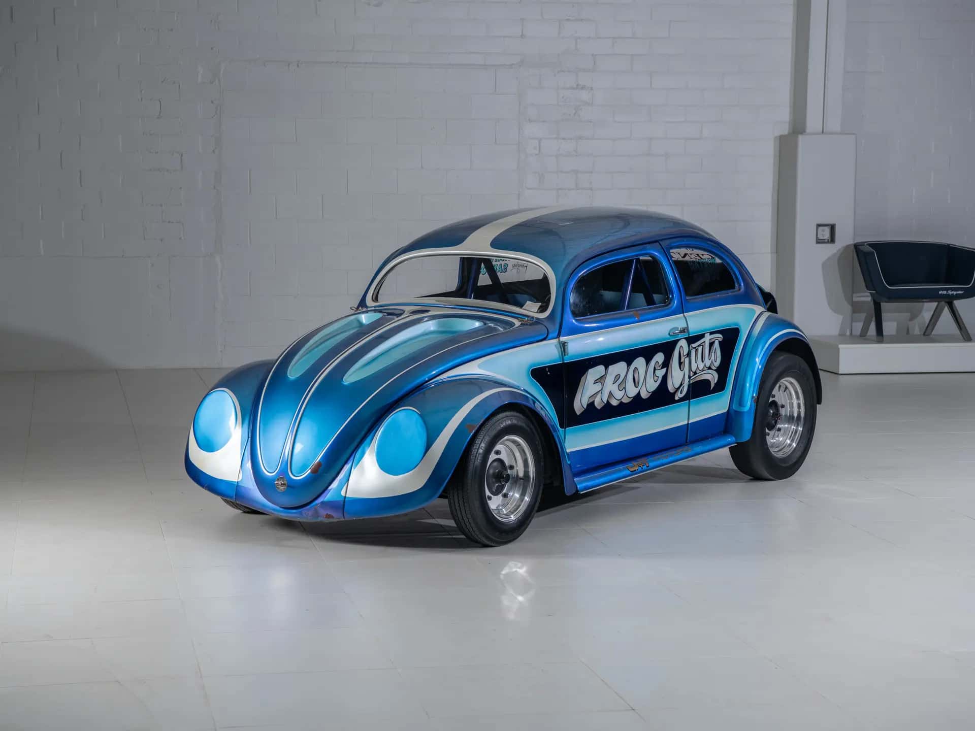 1955 Volkswagen Beetle Custom "Frog Guts" sold for $47,600