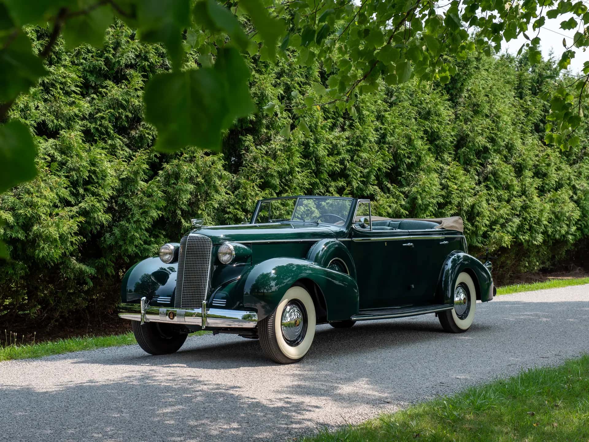 1937 Cadillac V-8 Convertible Sedan sold for $0