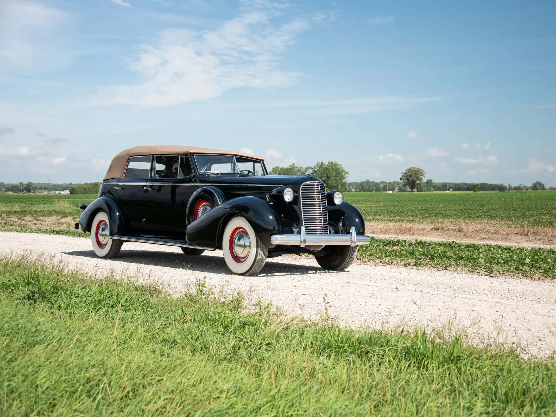 1936 Cadillac V-12 Convertible Sedan sold for $96,250