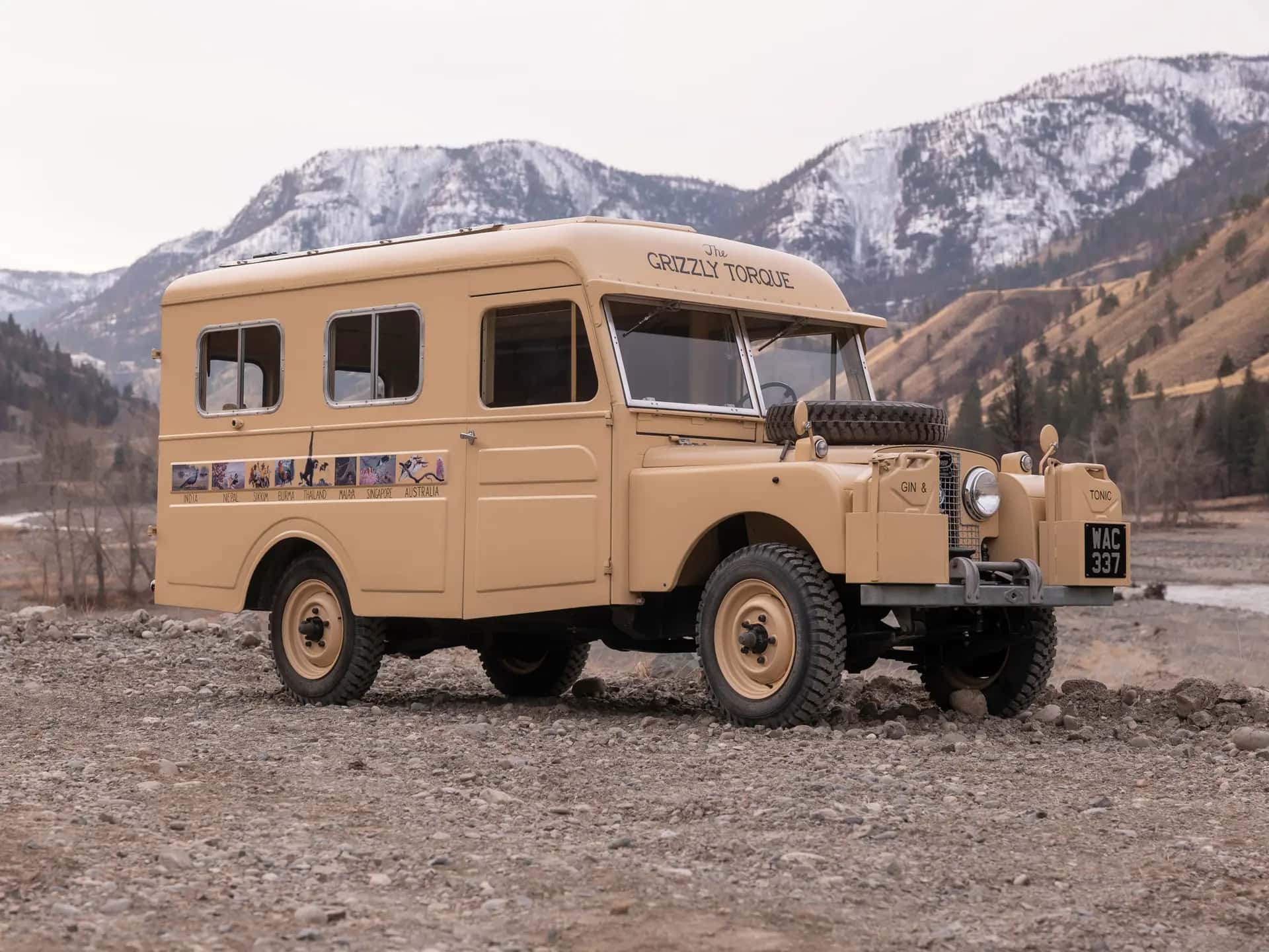 1957 Land Rover Series I Custom "The Grizzly Torque" sold for $123,200