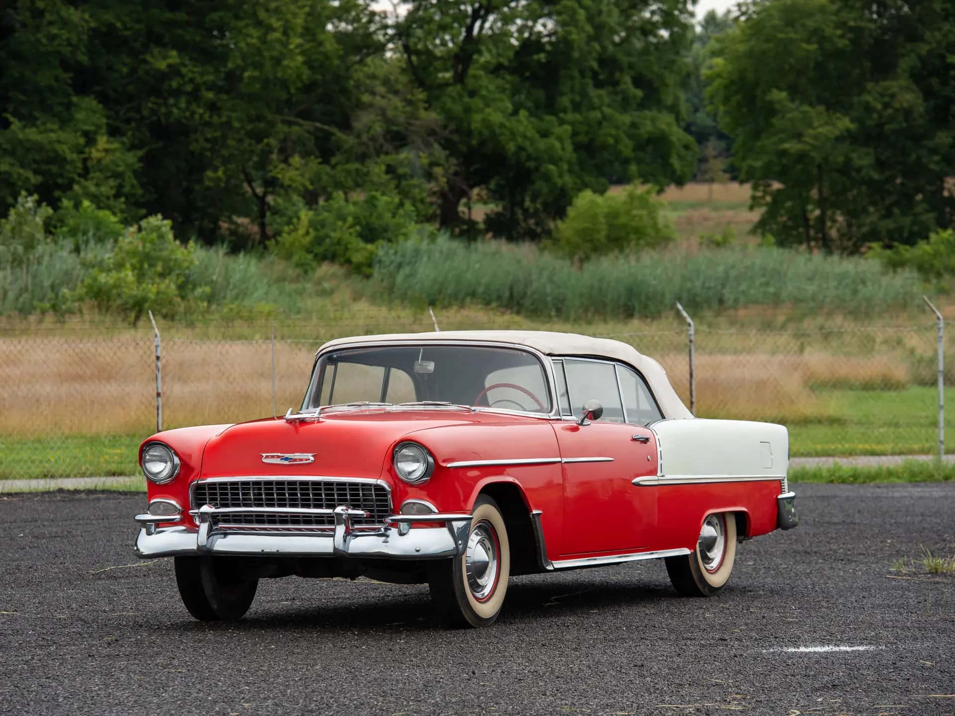 1955 Chevrolet Bel Air Convertible sold for $37,400