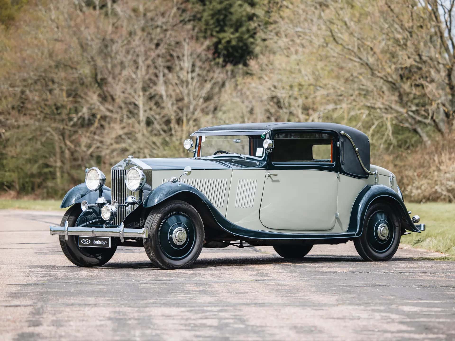 1933 Rolls-Royce 20/25 Two-Door 'Faux Cabriolet' sold for £21,850