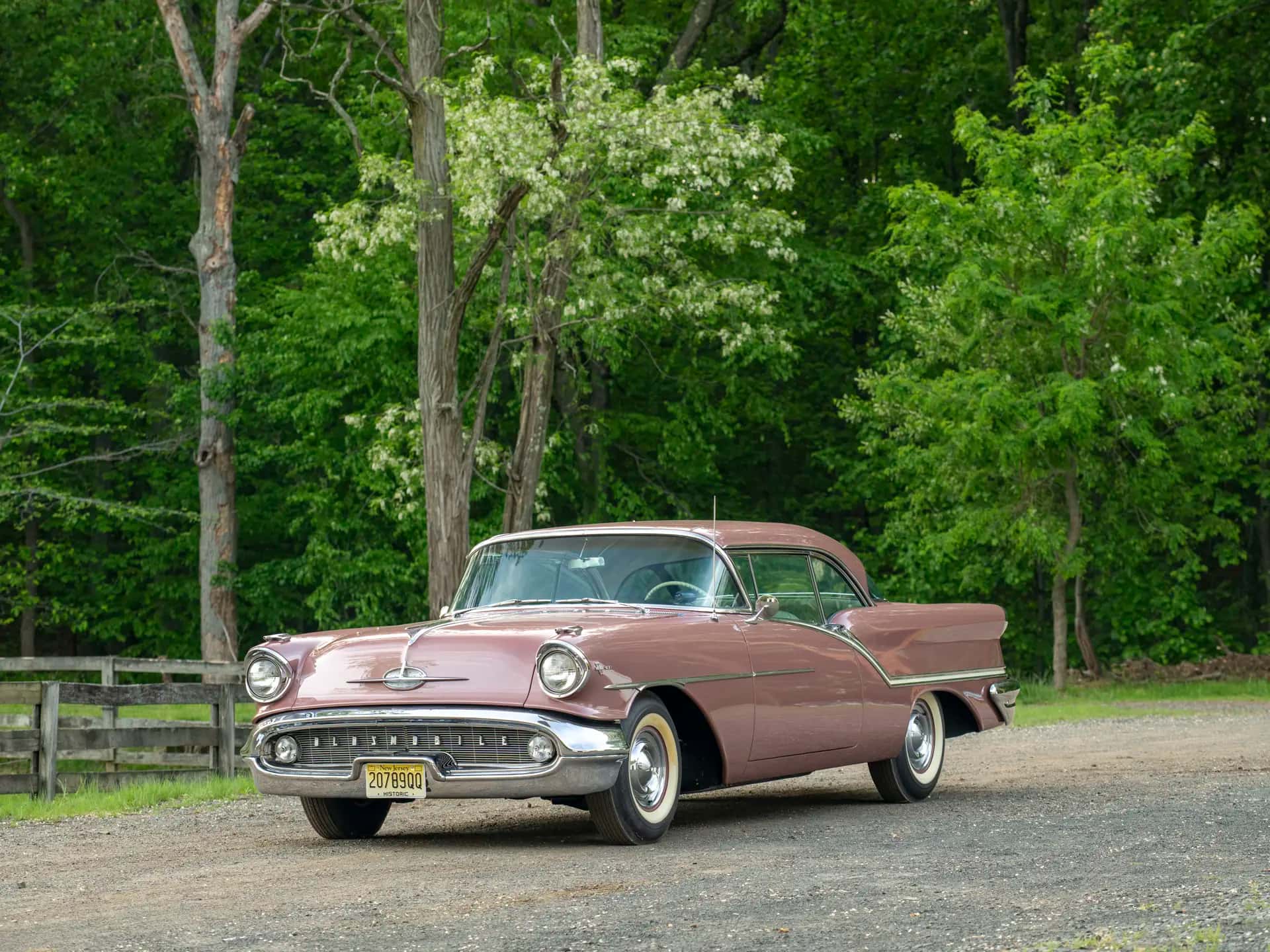 1957 Oldsmobile Golden Rocket Super 88 Holiday Hardtop Coupe sold for $44,000