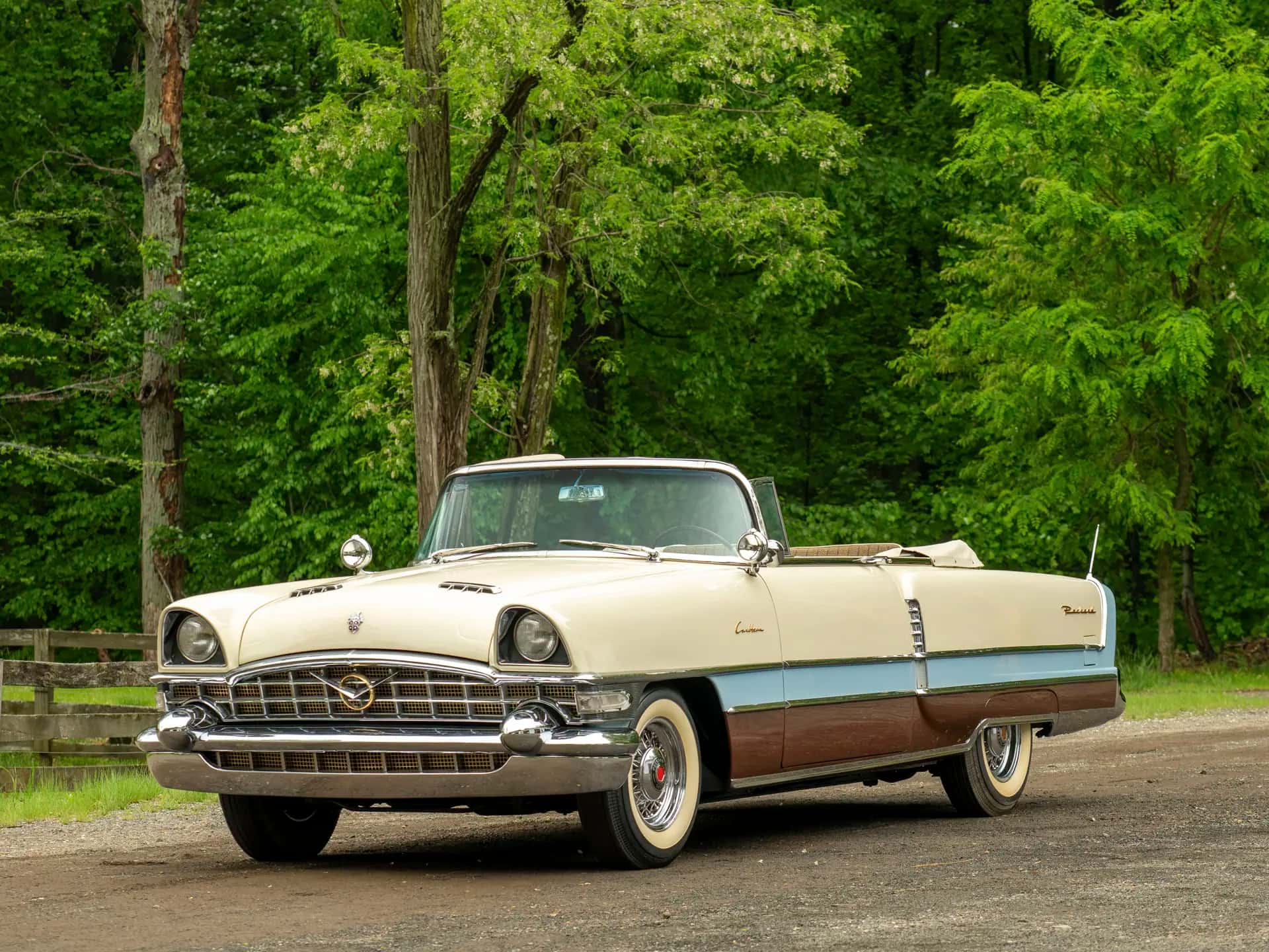 1956 Packard Caribbean Convertible sold for $77,000