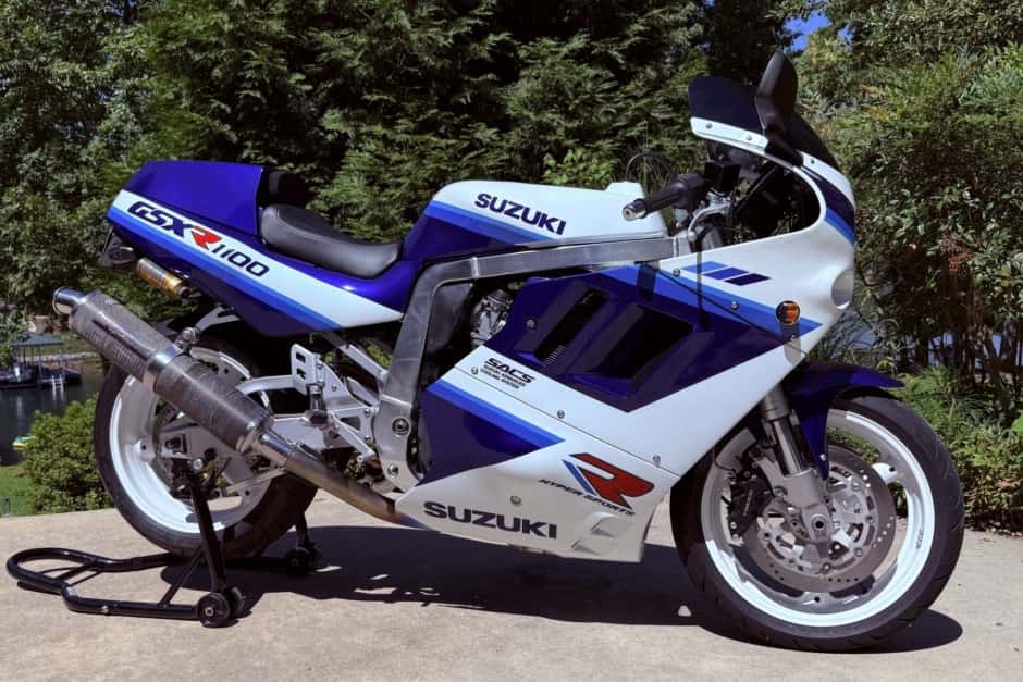 1990 Suzuki GSX-R 600, 750, 1000, & 1100 sold for $8,000