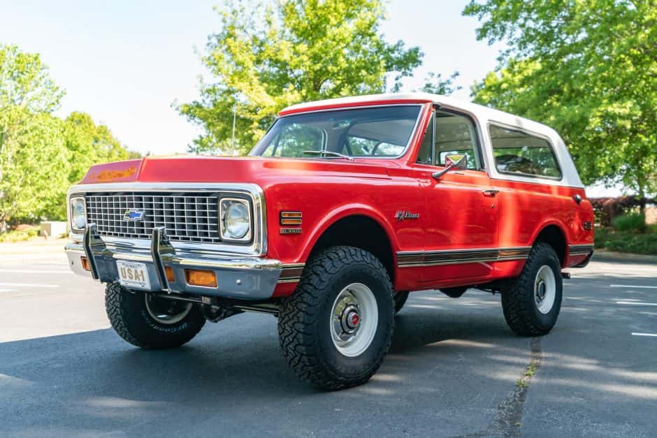 1972 Chevrolet K5 Blazer 1969-1972 sold for $90,500