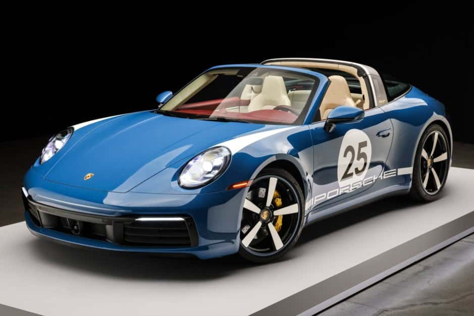 2021 Porsche 992 911 Targa 4S Heritage Design Edition sold for $215,000