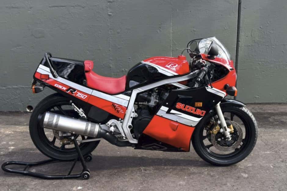 1986 Suzuki GSX-R 600, 750, 1000, & 1100 sold for $11,750