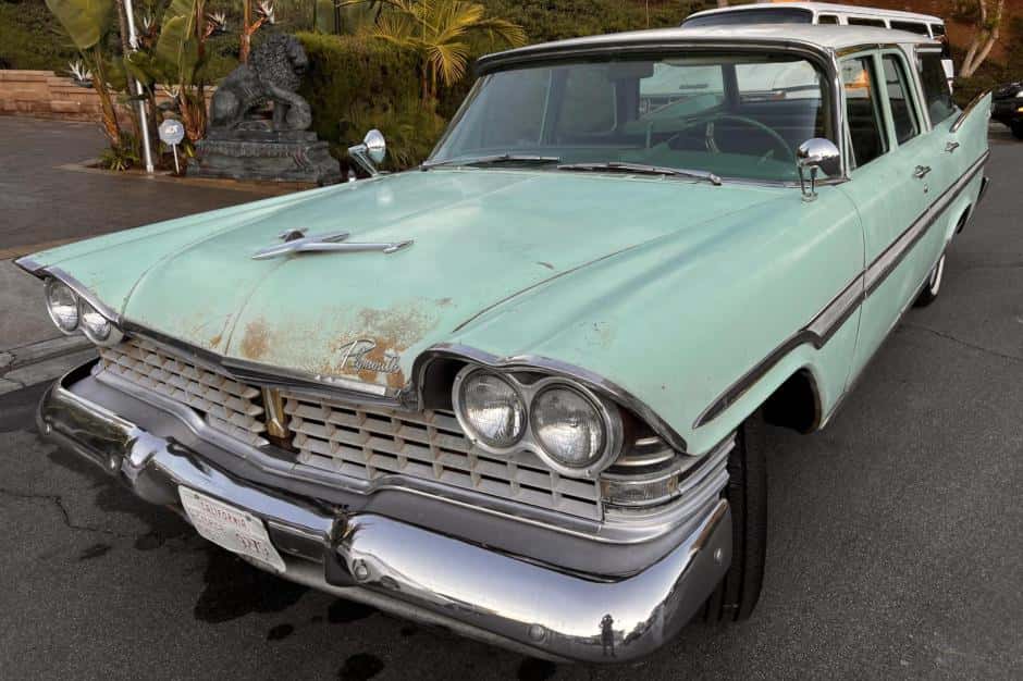 1959 Plymouth Suburban sold for $12,000