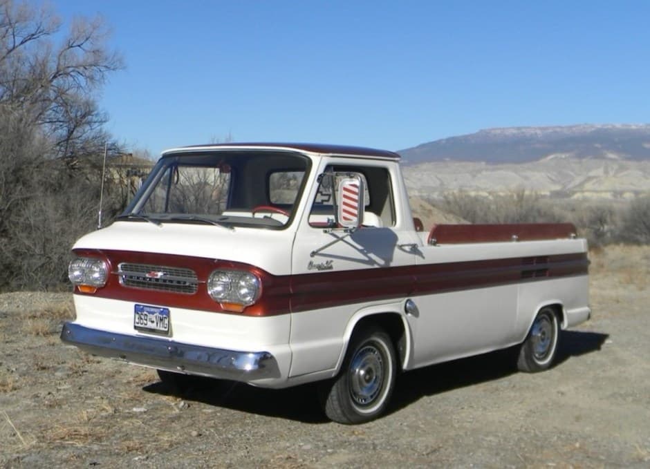 1963 Chevrolet Corvair Rampside and Loadside Pickup sold for $22,300