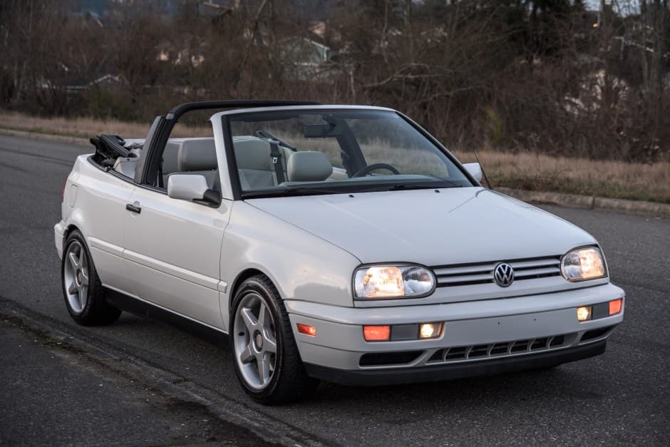 1998 Volkswagen Golf/Rabbit Cabriolet sold for $13,500