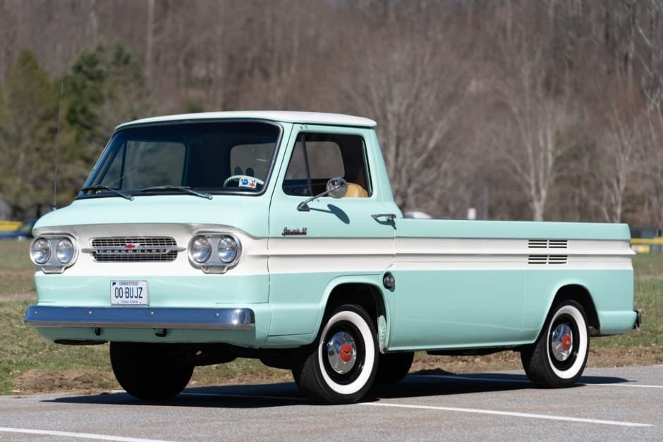 1961 Chevrolet Corvair Rampside and Loadside Pickup sold for $21,000