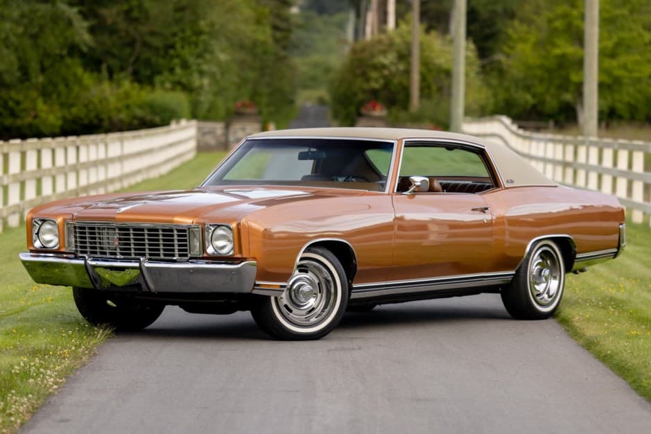 1972 Chevrolet Monte Carlo sold for $29,250