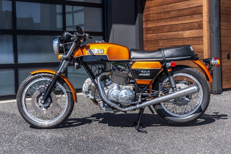 1974 Ducati 750GT sold for $17,250