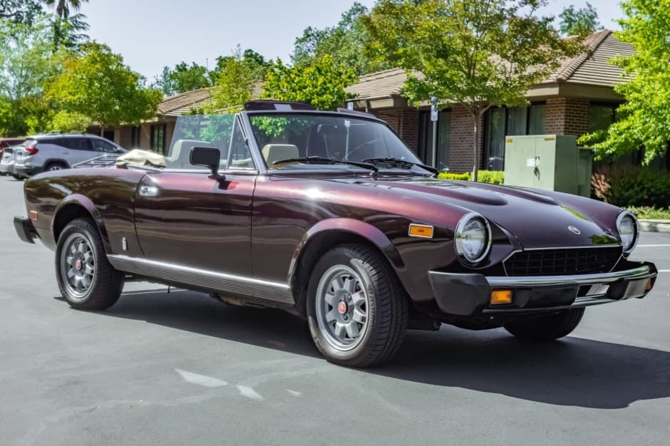 1982 Fiat 124 Spider (1966-1985) sold for $10,000