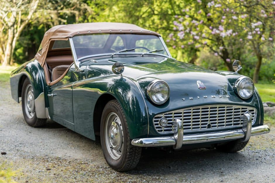 1958 Triumph TR3 sold for $25,000
