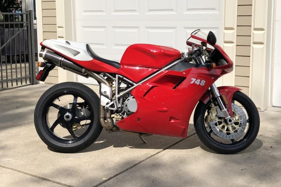 2001 Ducati 748 sold for $7,748