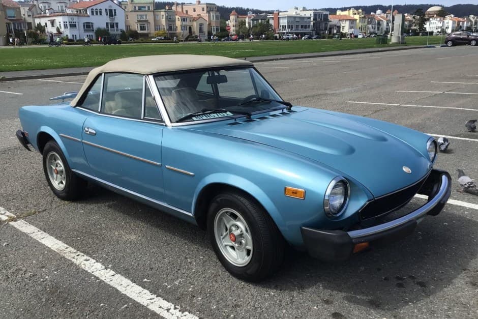 1980 Fiat 124 Spider (1966-1985) sold for $10,625