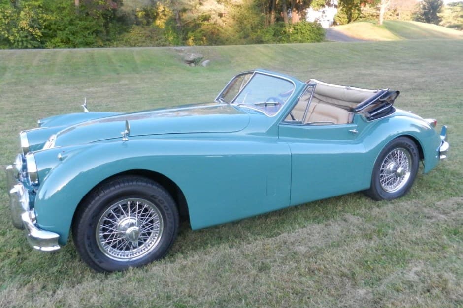1955 Jaguar XK140 sold for $75,000