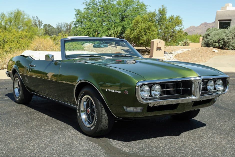 1968 Pontiac Firebird (1967-1969) sold for $54,000