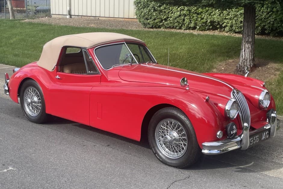 1956 Jaguar XK140 sold for $57,000