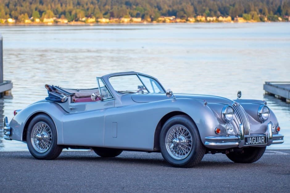 1956 Jaguar XK140 sold for $120,000