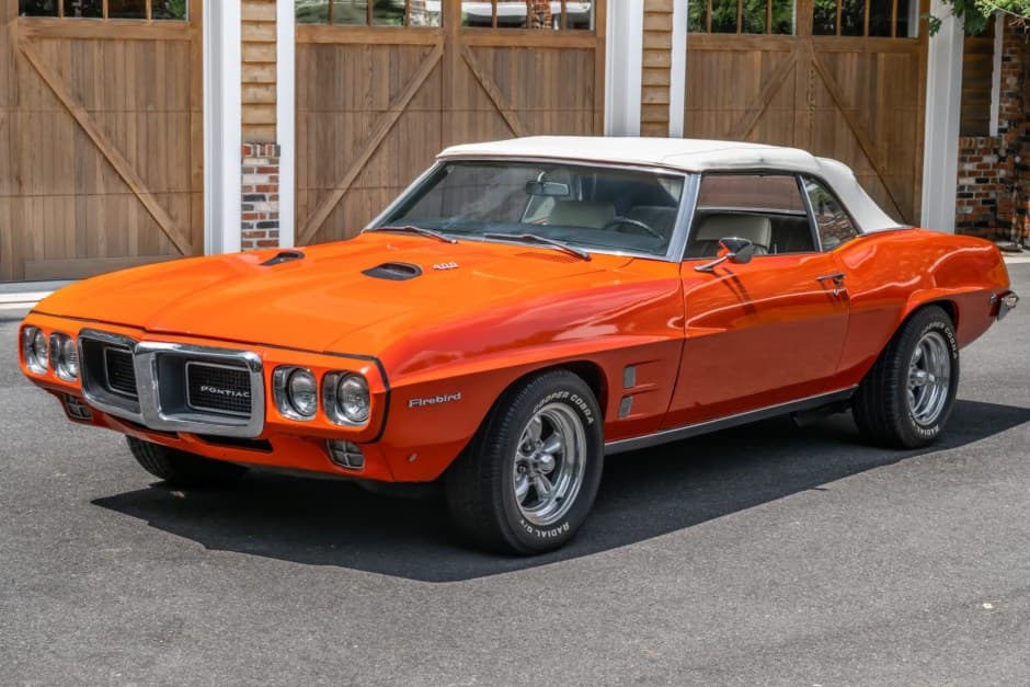 1969 Pontiac Firebird (1967-1969) sold for $27,250