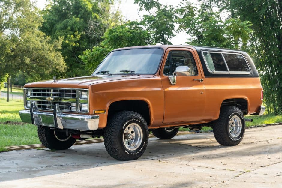 1986 Chevrolet K5 Blazer 1973-1991 sold for $22,222