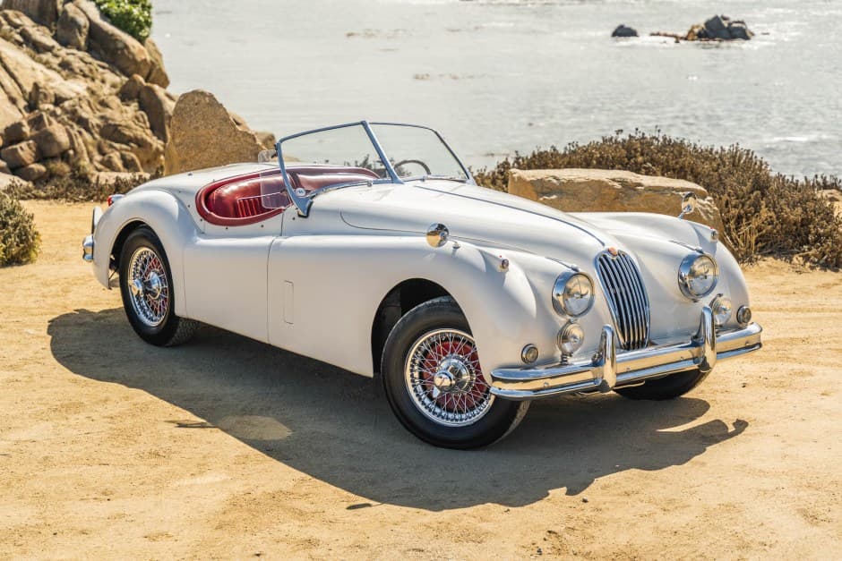 1955 Jaguar XK140 sold for $58,500