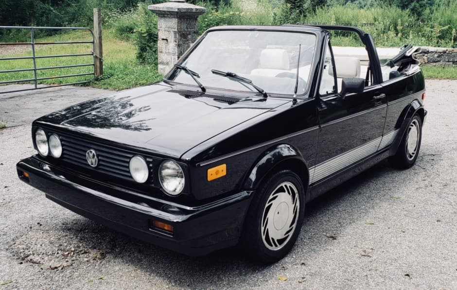 1988 Volkswagen Golf/Rabbit Cabriolet sold for $7,650