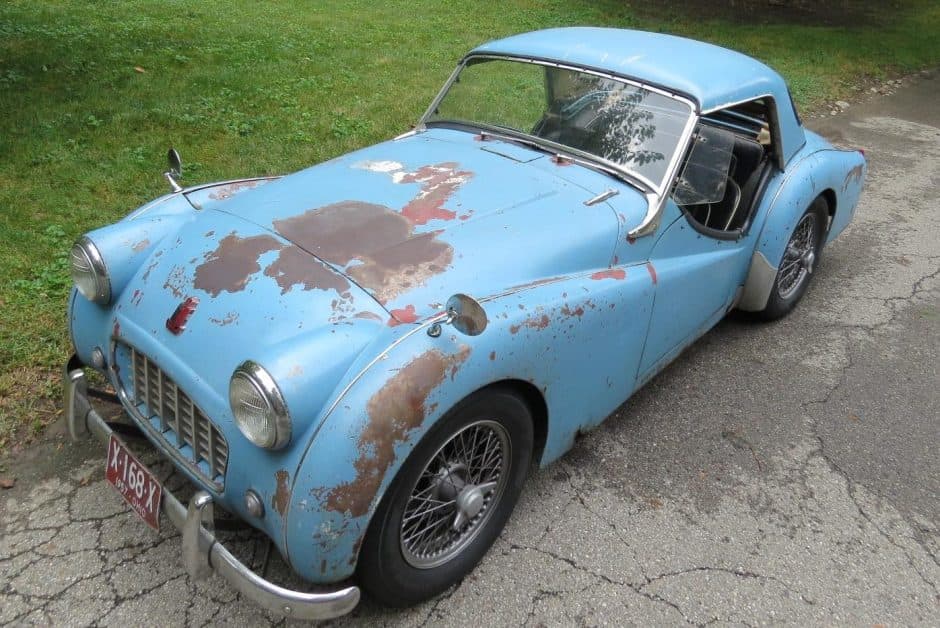 1957 Triumph TR3 sold for $9,250