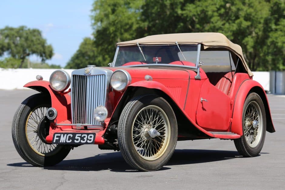 1937 MG TA sold for $15,500