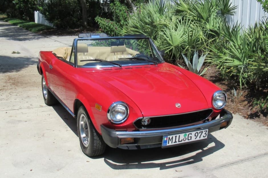 1980 Fiat 124 Spider (1966-1985) sold for $15,250