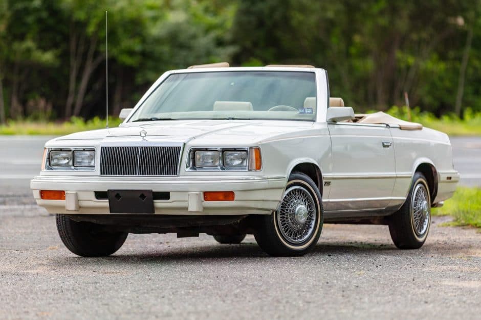 1986 Chrysler LeBaron sold for $7,800