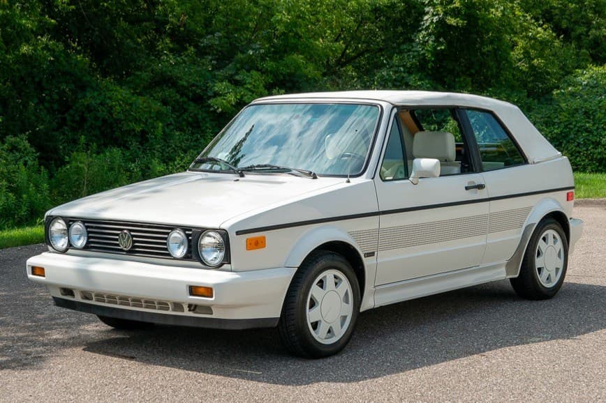 1990 Volkswagen Golf/Rabbit Cabriolet sold for $26,500