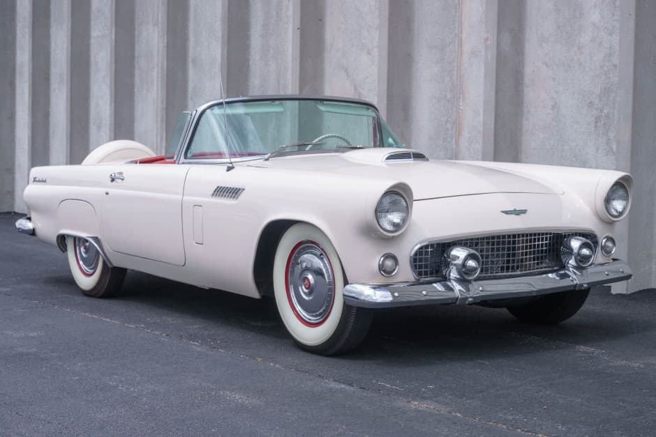 1956 Ford Thunderbird (1955-1957) sold for $22,000