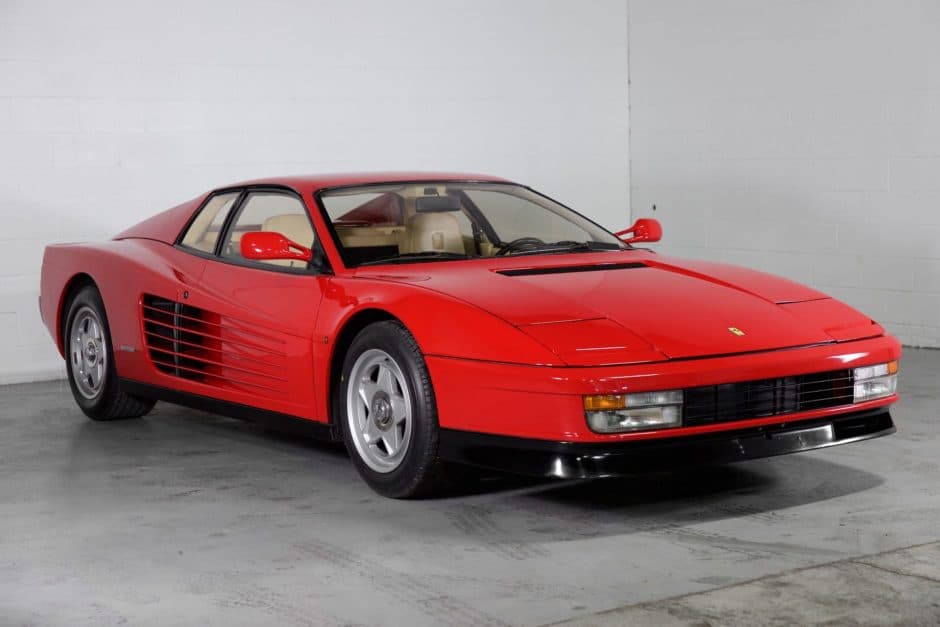 1987 Ferrari Testarossa sold for $80,000