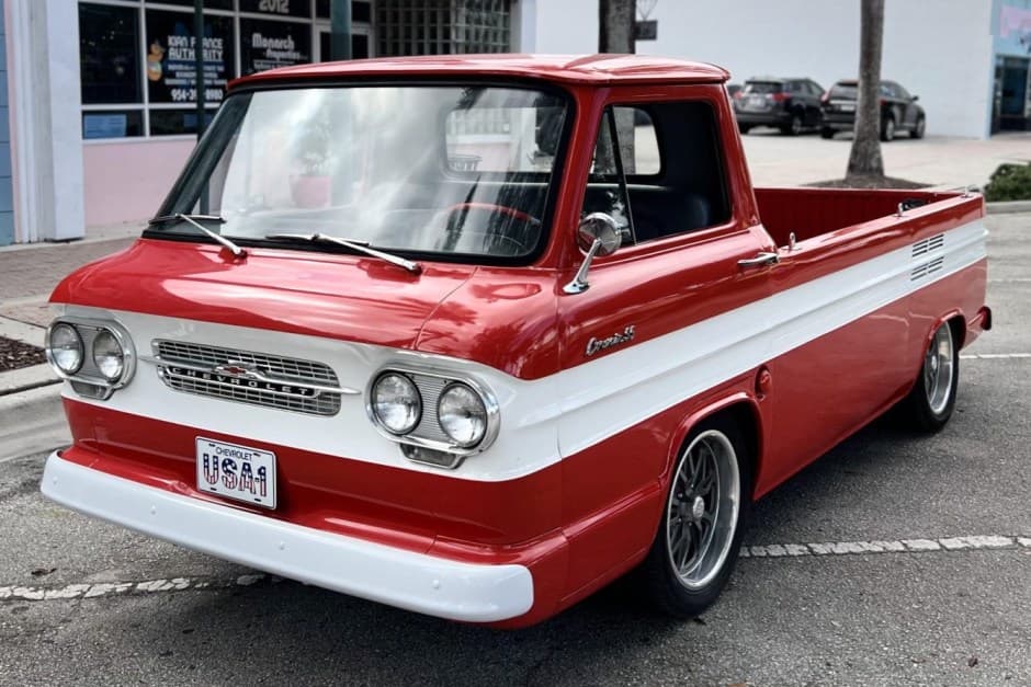 1961 Chevrolet Corvair Rampside and Loadside Pickup sold for $29,000