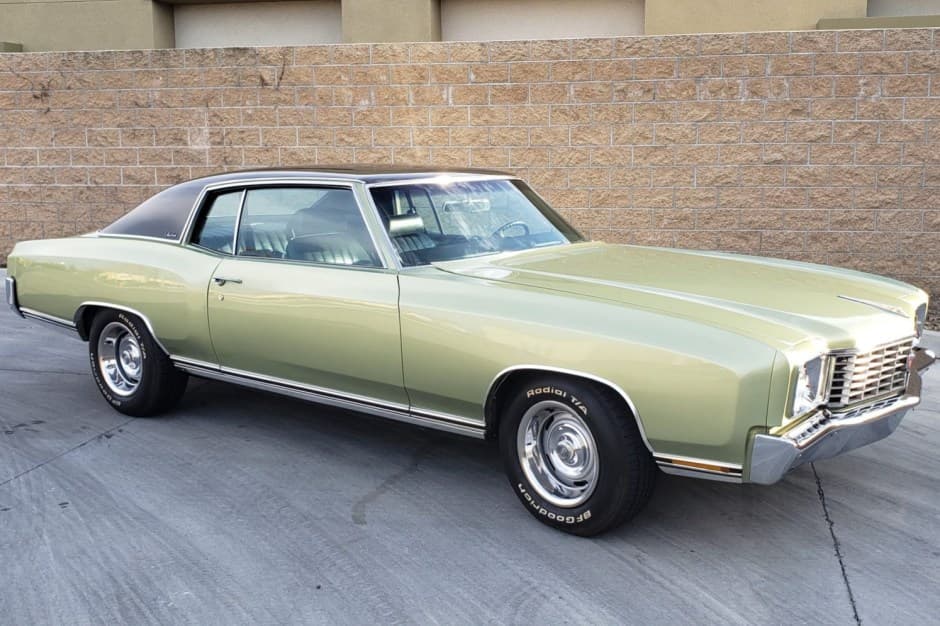 1972 Chevrolet Monte Carlo sold for $28,000