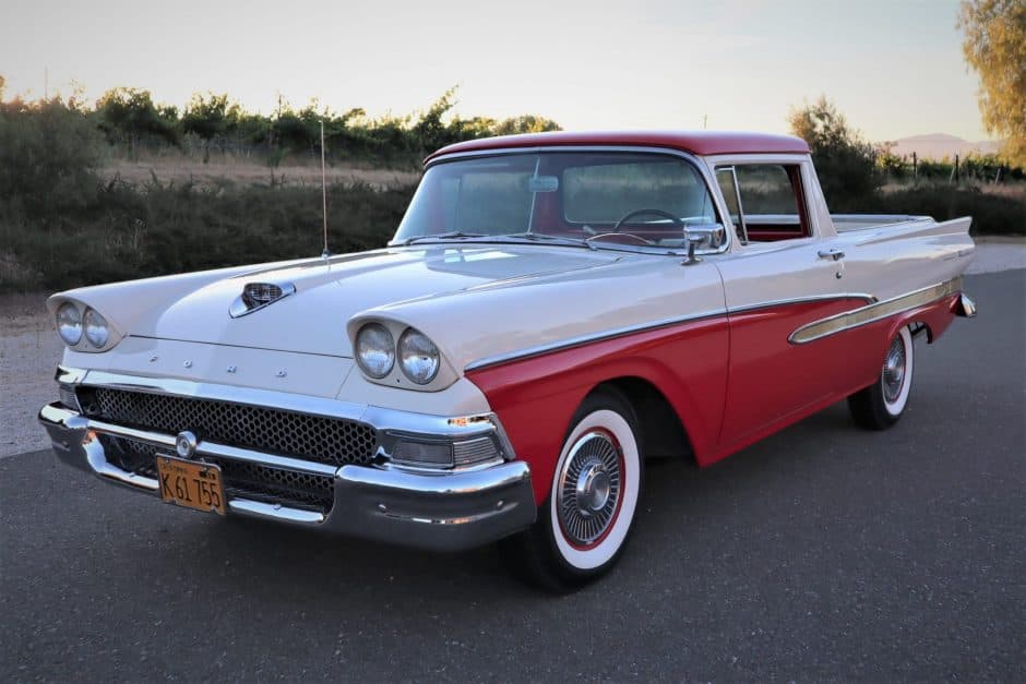 1958 Ford Ranchero sold for $20,000