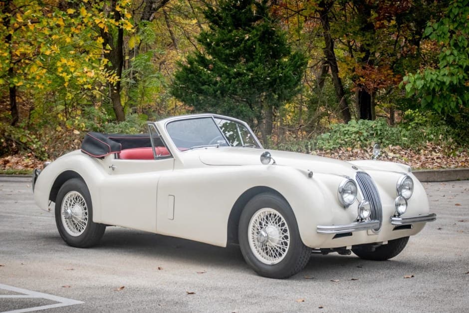 1954 Jaguar XK120 sold for $65,000