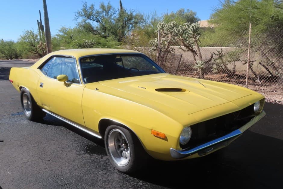 1972 Plymouth Barracuda sold for $34,500