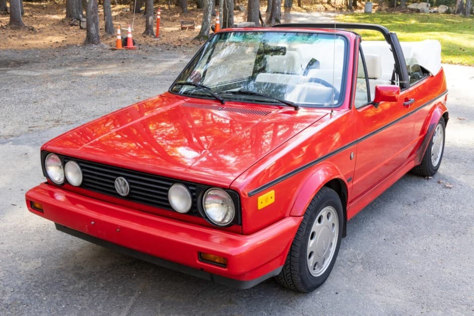 1992 Volkswagen Golf/Rabbit Cabriolet sold for $6,500